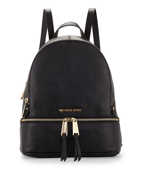 michael kors rhea zip small backpack black|Michael Kors rhea zip.